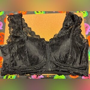 Lace Soft Front Zipped Bra